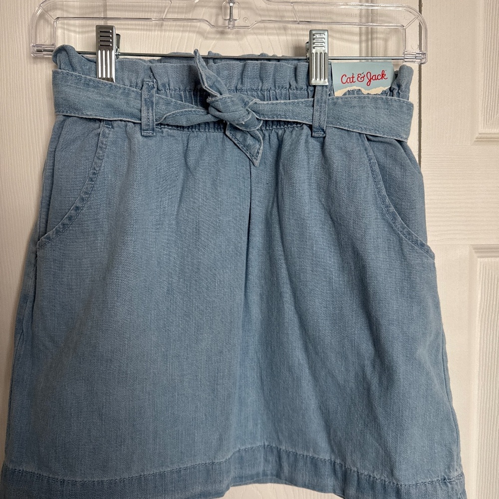 NWT Cat and Jack denim skirt